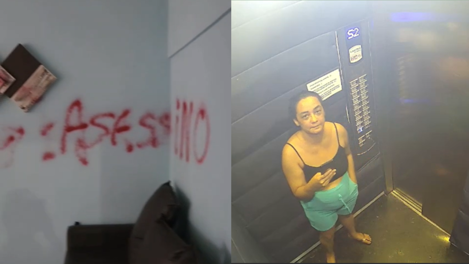 Casa de síndico foi invadida e vandalizada com pichações de "assassino" nas paredes