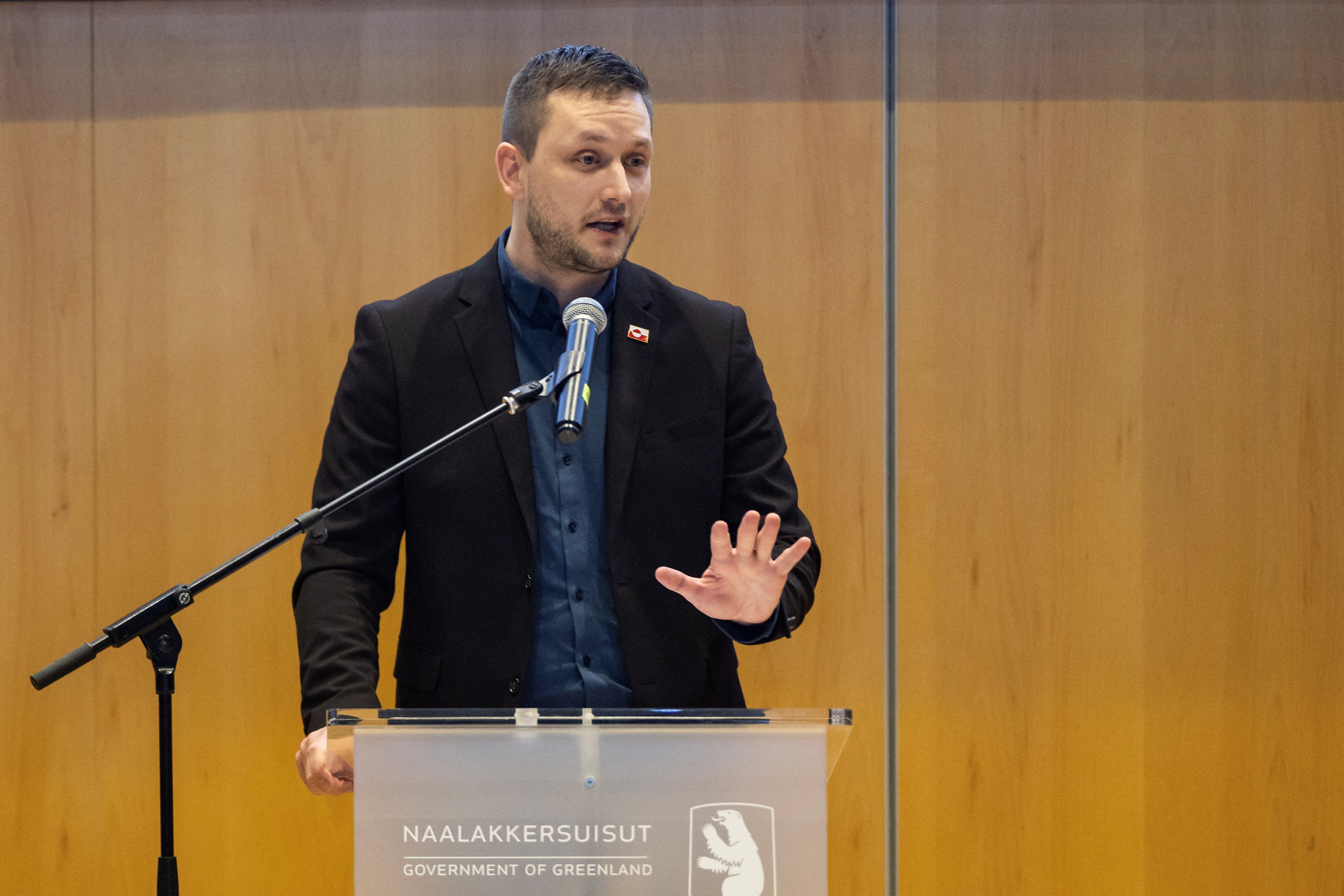 Primeiro-ministro da Groenlândia Jens-Frederik Nielsen