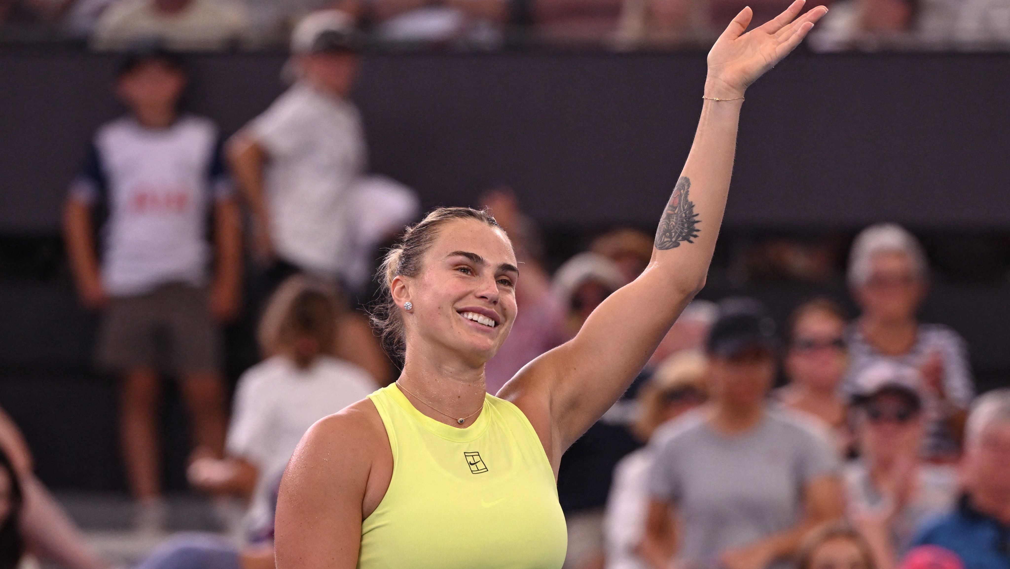 Sabalenka após vitória