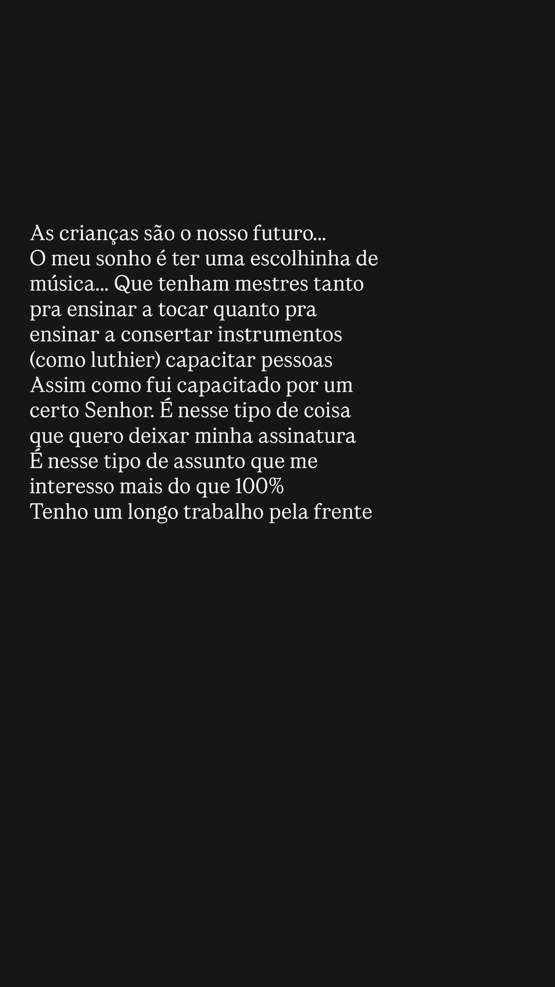 João Gomes fala sobre querer abrir escola de música • Instagram/ João Gomes