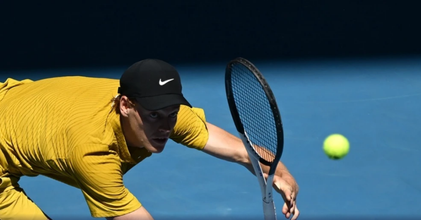 Sinner em ação no Australian Open