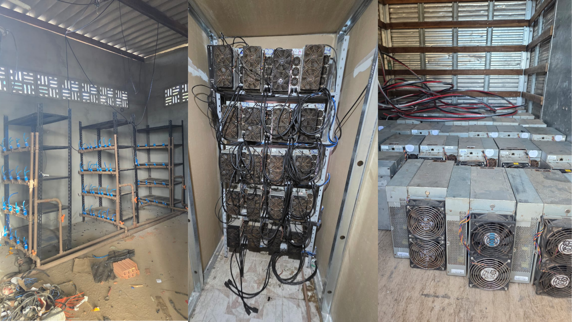 Polícia desarticula quatro fazendas de mineração ilegal de criptomoedas em Alagoas