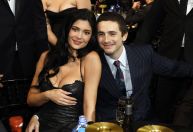 Timothée Chalamet faz rara menção à Kylie Jenner ao vencer: "Eu te amo"