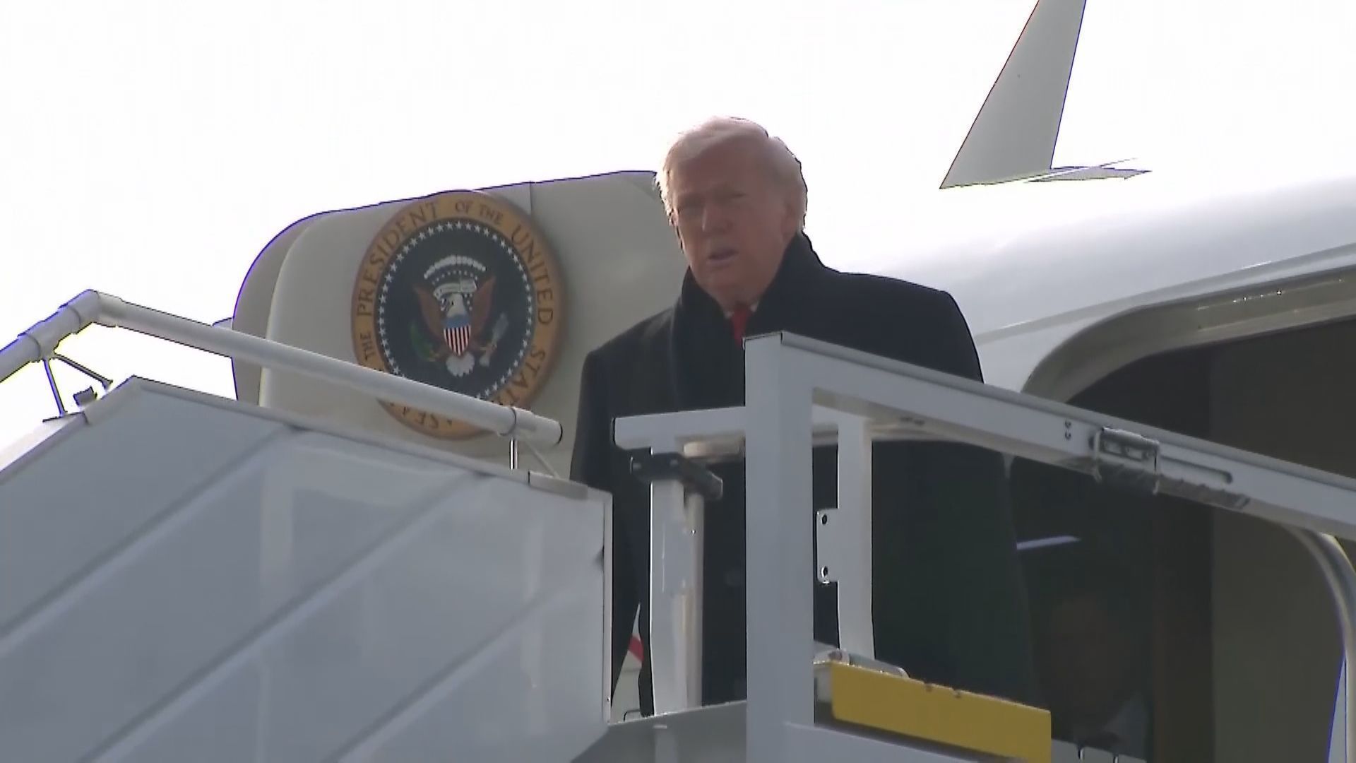 Presidente dos Estados Unidos, Donald Trump, chega na Suíça