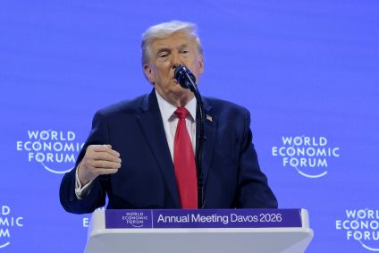 Donald Trump, presidente dos EUA, discursa em Davos