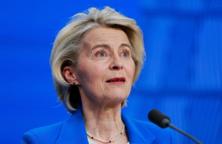 Presidente da Comissão Europeia Ursula von der Leyen em Bruxelas