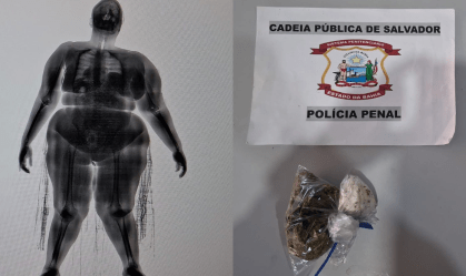 Ambas foram flagradas durante o procedimento de revista com o uso do escâner corporal