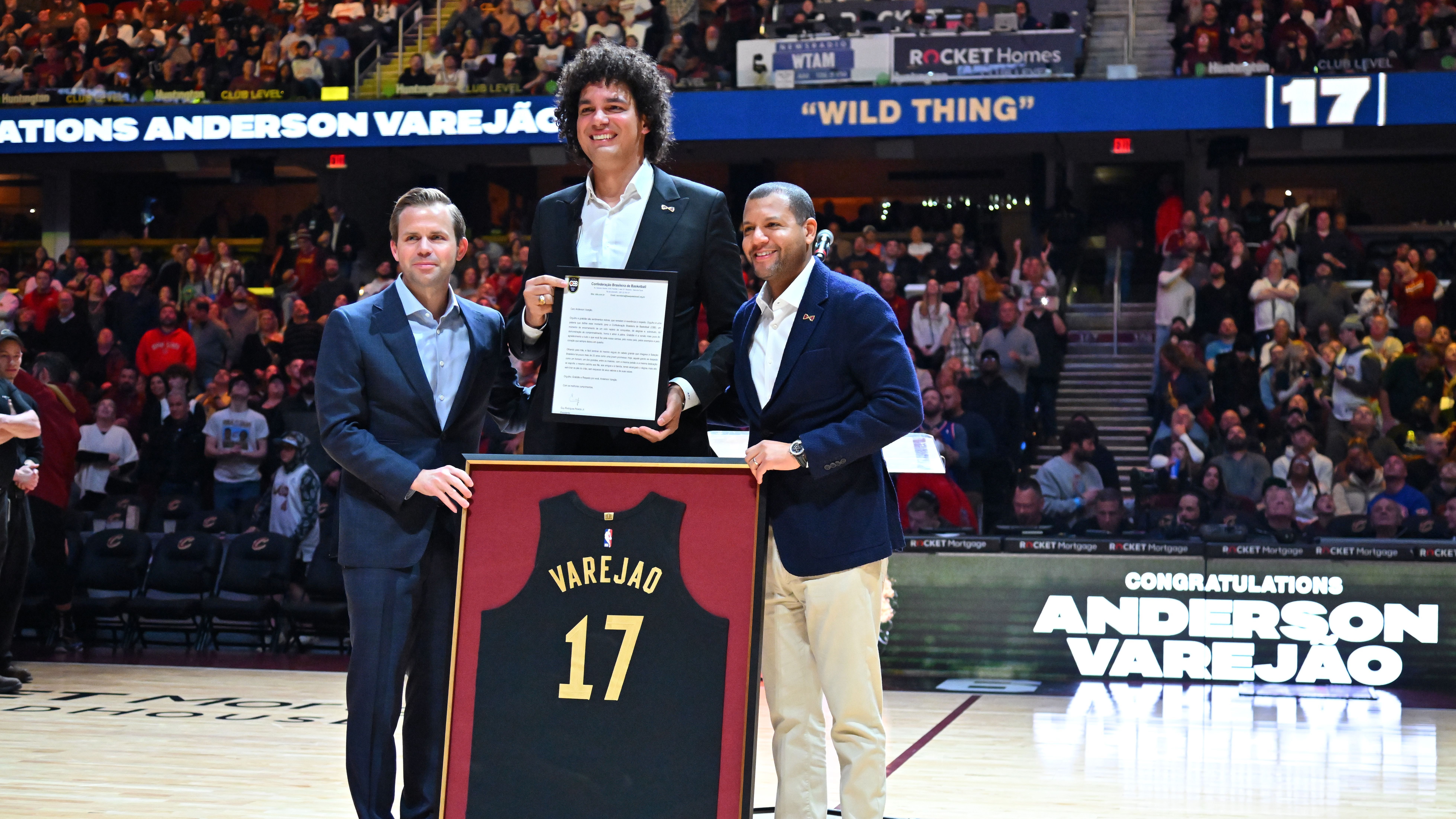 Anderson Varejão foi homenageado pelo Cleveland Cavaliers em 2023