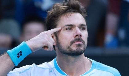 Stan Wawrinka durante partida do Australian Open