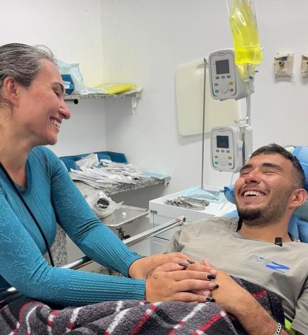 Roberto Farias Thomaz se recupera no hospital • Reprodução