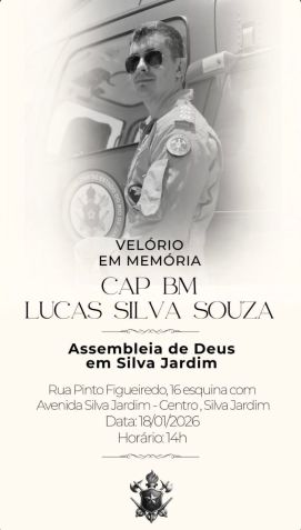 Lucas Silva Souza era capitão da equipe e piloto do Grupamento de Operações Aéreas (GOA) • Reprodução/Corpo de Bombeiros do Rio de Janeiro
