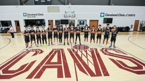 Jovens brasileiros tiveram a oportunidade de jogar no CT do Cleveland Cavaliers