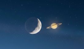 Saturno e Lua coladinhos: fenômeno no céu pode ser observado hoje do Brasil