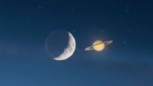 Saturno e Lua coladinhos: fenômeno no céu pode ser observado hoje do Brasil