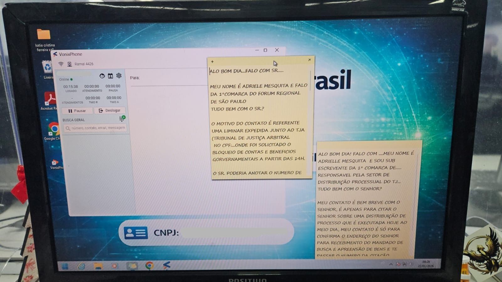 O contato era direcionado ao atendimento eletrônico, no qual criminosos afirmavam ser agentes da Justiça • Deic