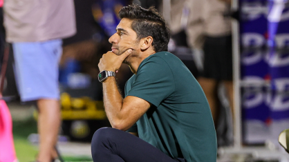 Abel Ferreira em partida contra o Novorizontino