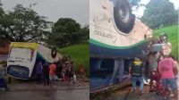 Ônibus capota e deixa 25 feridos em rodovia de Itaperuna (RJ)