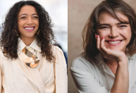 No tapete do Globo de Ouro, Alice Carvalho homenageia Titina Medeiros