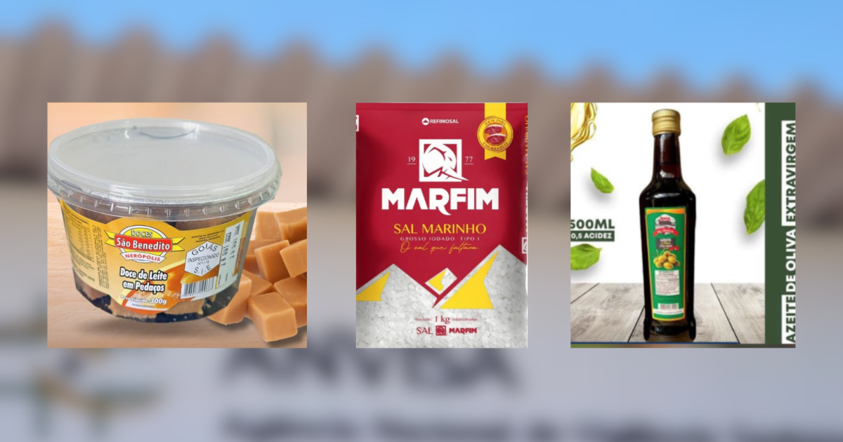 Anvisa proíbe venda de doce de leite, azeite e sal grosso de 3 marcas; veja