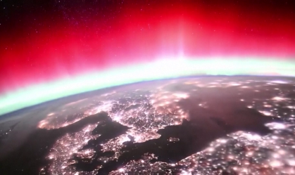 Astronauta japonês mostra aurora boreal vista da ISS; assista