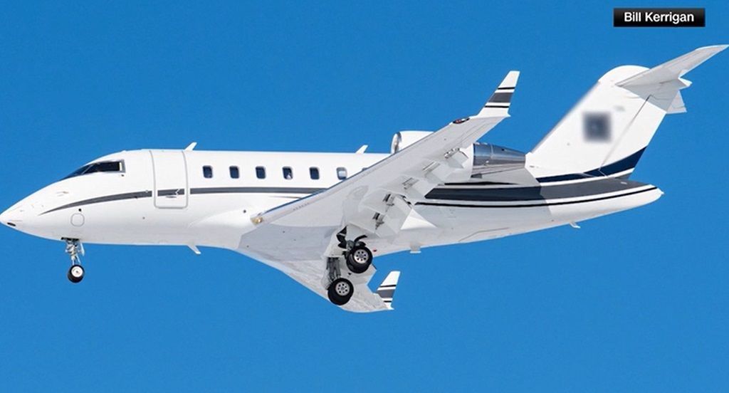 Foto de janeiro de 2024 mostra o avião que caiu em Bangor, Maine