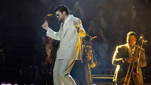 Bad Bunny se apresenta com a "Debí Tirar Más Fotos World Tour" no Estadio GNP Seguros, na Cidade do México