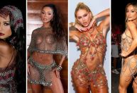 Tendência carnavalesca: famosas apostam em body chain e headpiece