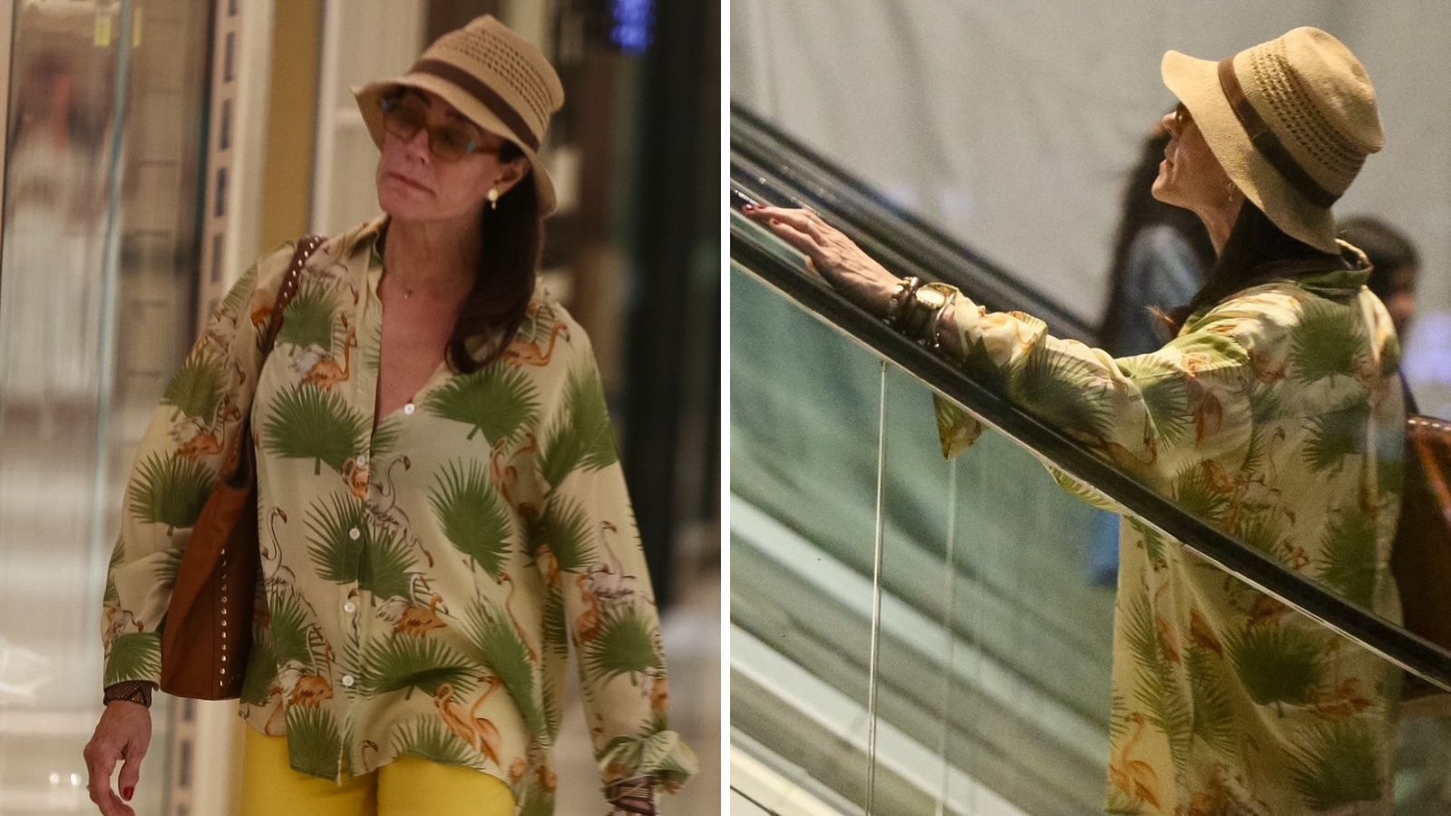 Christiane Torloni é fotografa em shopping no Rio