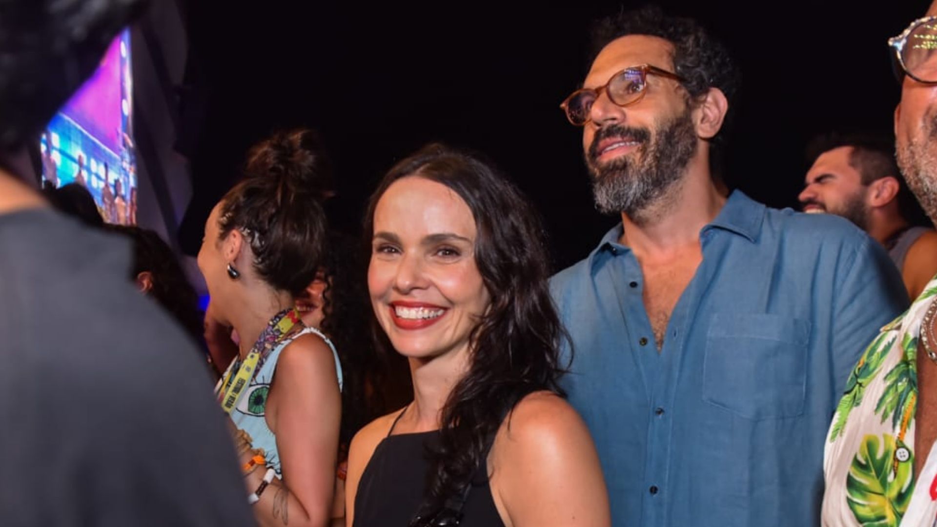 Debora Falabella e o marido, Fernando Fraiha, no Festival de Salvador, na Bahia • Agnews