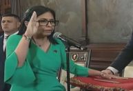 Delcy Rodríguez toma posse como presidente interina da Venezuela