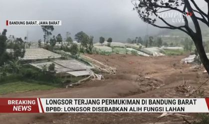 Deslizamento de terra na Indonésia mata sete pessoas e destrói vila