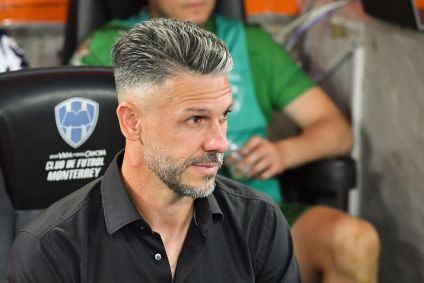 Martin Demichelis durante partida do Monterrey, seu último trabalho como treinador