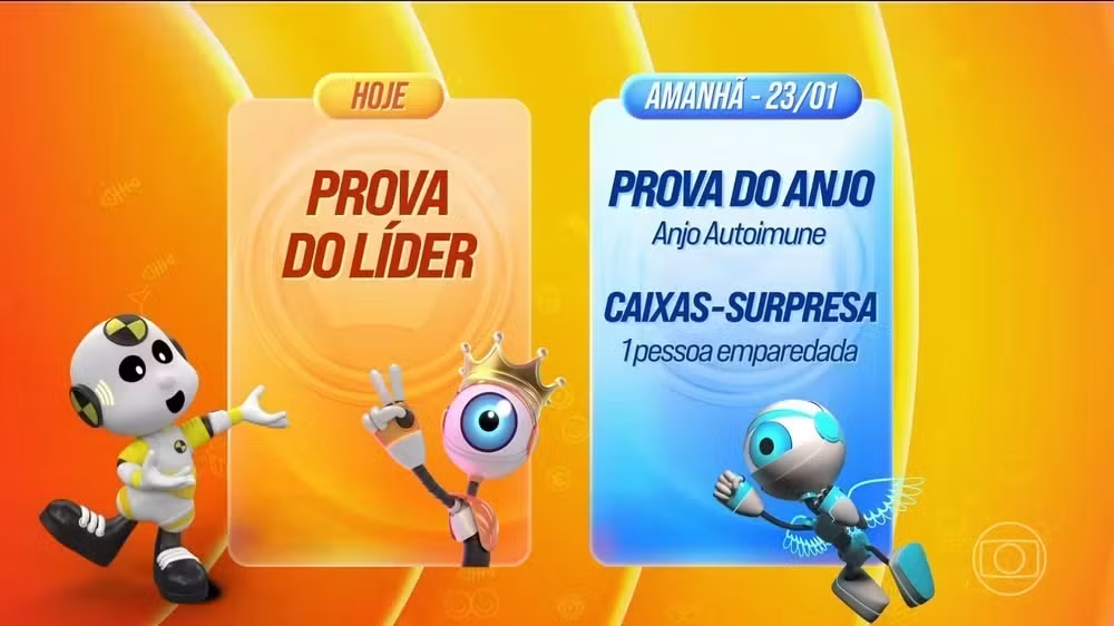 Dinâmica da 2ª semana do BBB 26 • Reprodução/Globo