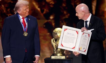 Donald Trump ganhou Prêmio da Paz entregue pela Fifa há menos de um mês