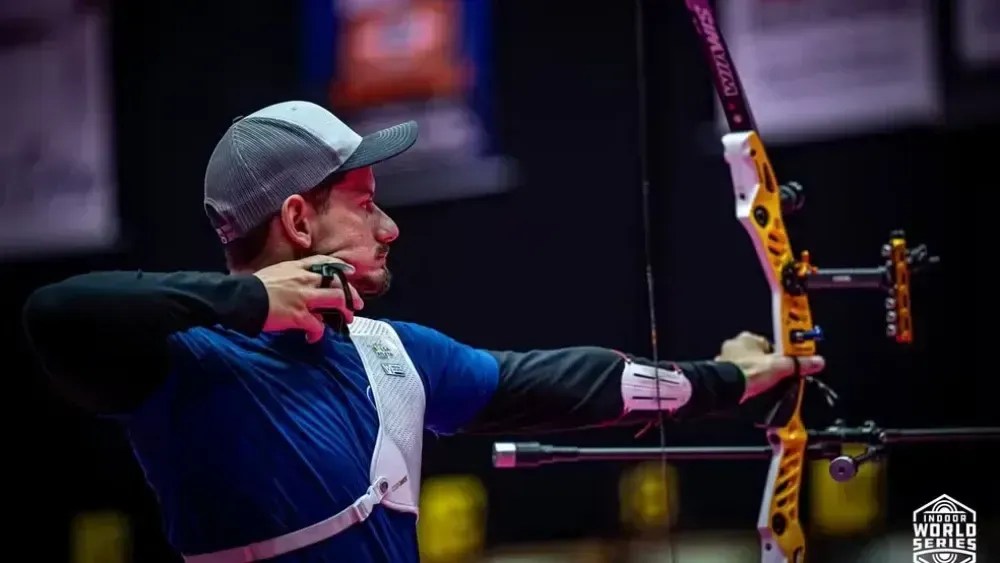 Marcus D'Almeida na Copa do Mundo indoor, na França