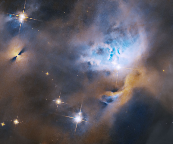 Hubble revela uma coleção de jovens objetos estelares • NASA, ESA, K. Stapelfeldt (Laboratório de Propulsão a Jato) e D. Watson (Universidade de Rochester);
