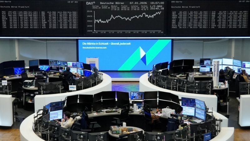 Bolsa de Frankfurt, na Alemanha, em 7 de janeiro de 2026.