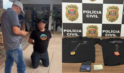 Falso delegado é preso em flagrante por estelionato e extorsão em SP