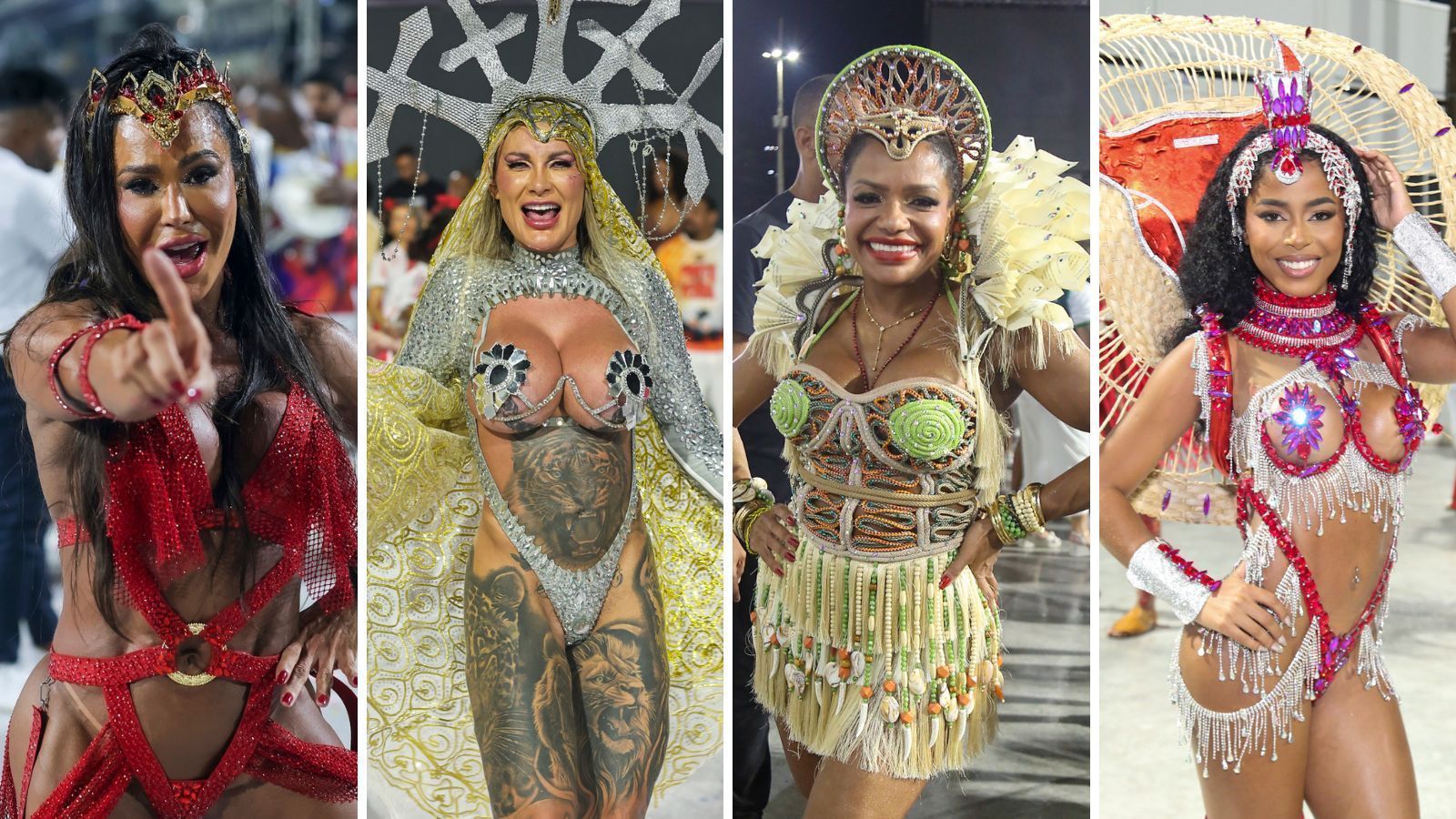 Gracyanne Barbosa, Andressa Urach, Quitéria Chagas e Lorena Maria