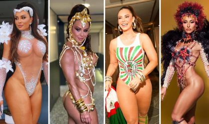 Famosas apostam em body supercavado para o Carnaval 2026