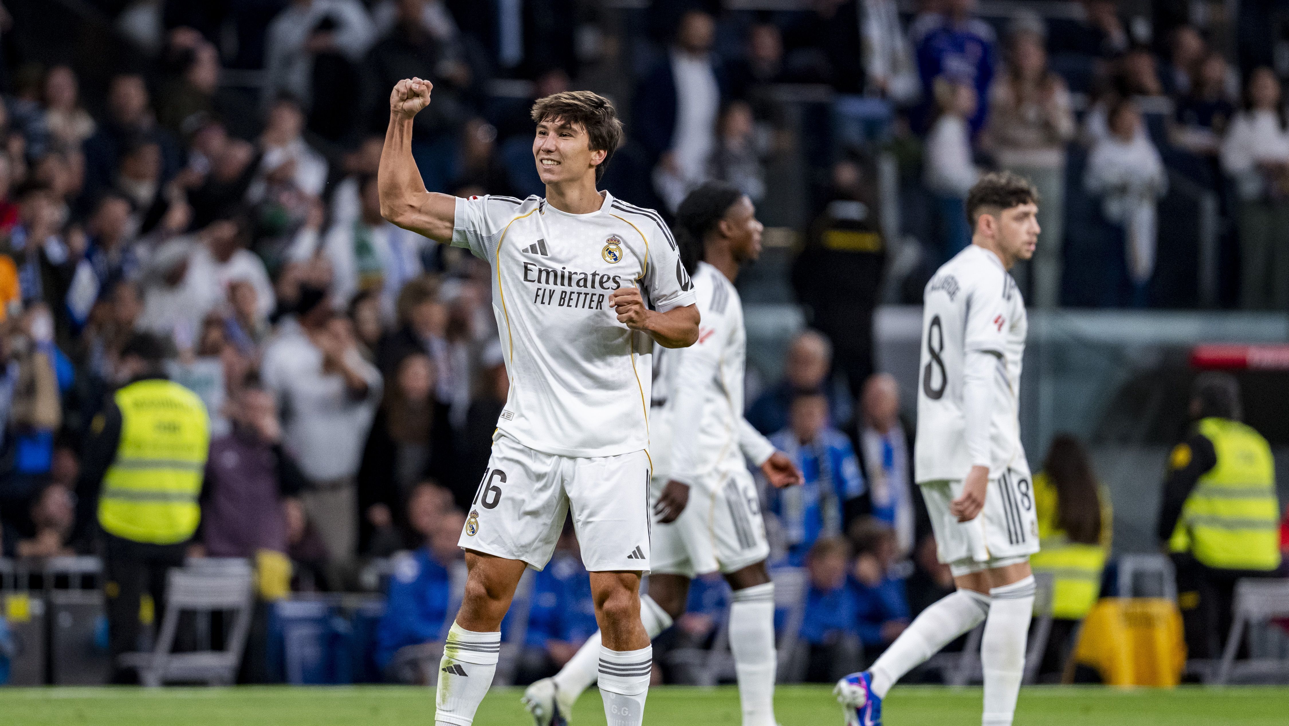 Gonzalo Garcia anotou três na vitória do Real Madrid