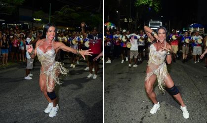 Após cirurgia, Gracyanne Barbosa vai desfilar de tênis na União da Ilha