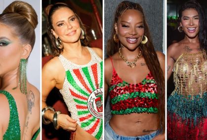 Chuva de musas? Ensaio da Grande Rio reúne Virginia, Paolla, Lud e mais