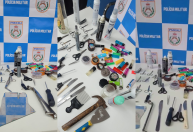 Carnaval no Rio: PM apreende 82 objetos perfurocortantes em dois dias