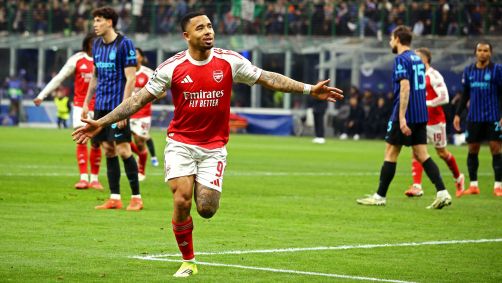 Gabriel Jesus brilhou na vitória do Arsenal contra a Inter de Milão
