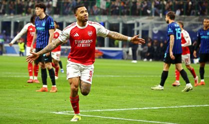 Gabriel Jesus brilha, e Arsenal bate Inter de Milão na Champions League