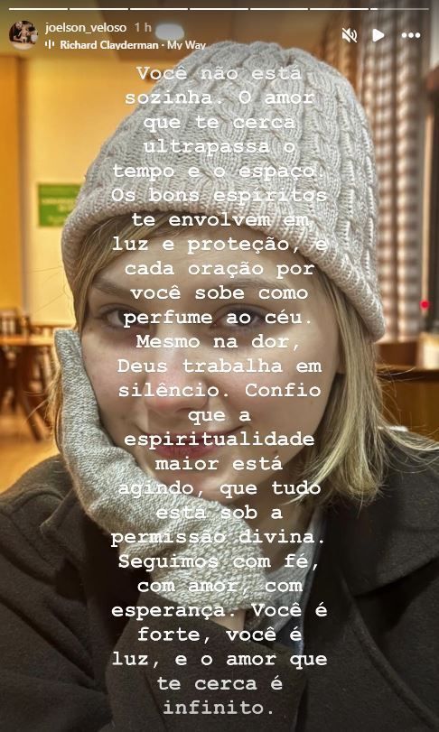 Pai da influenciadora voltou a falar sobre o estado de saúde dela • Instagram/Joelson Veloso