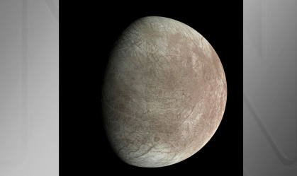 Sonda da Nasa mede espessura da camada de gelo de lua Europa, de Júpiter