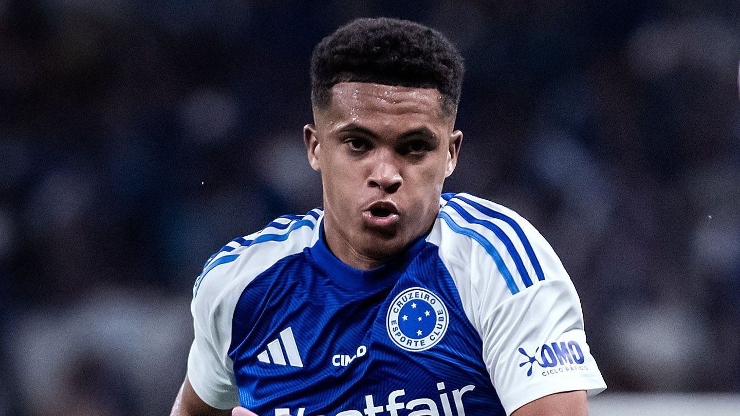 Kauã Prates em partida do Cruzeiro no Brasileirão