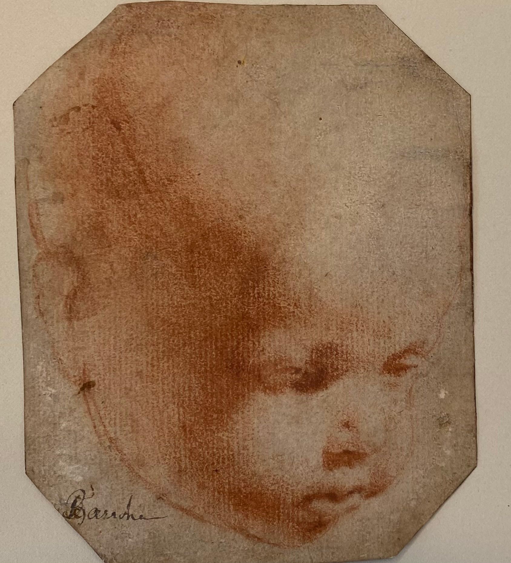 "O Menino Jesus", um desenho do século XV feito com giz vermelho, é considerado obra de Leonardo da Vinci, mas sua origem é controversa • Norberto Gonzalez-Juarbe/J. Craig Venter Institute via CNN Newsource